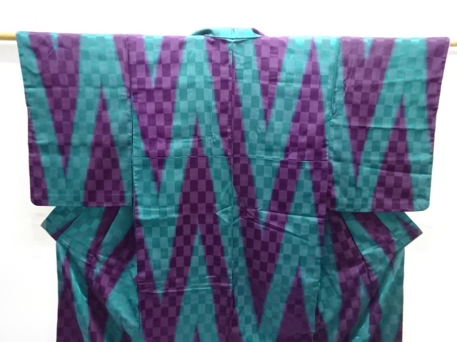 大正ロマン 抽象模様織出し着物：リサイクル・アンティーク着物のシンエイ